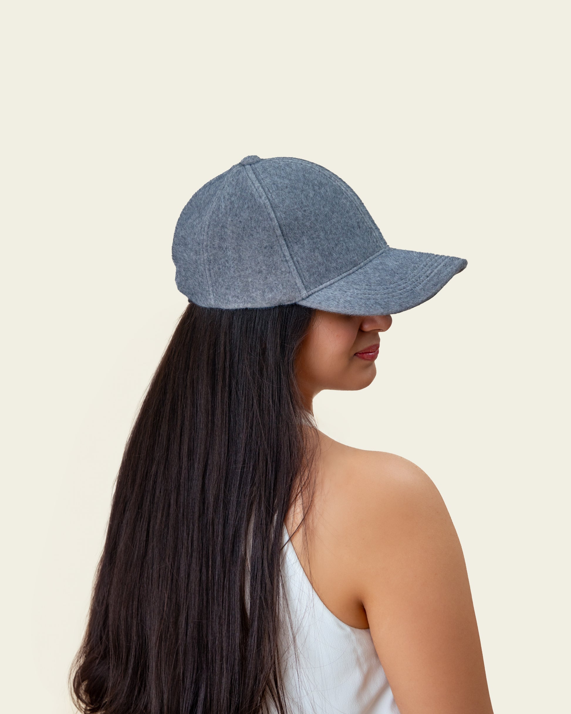Cap (Faux Wool) - Gray