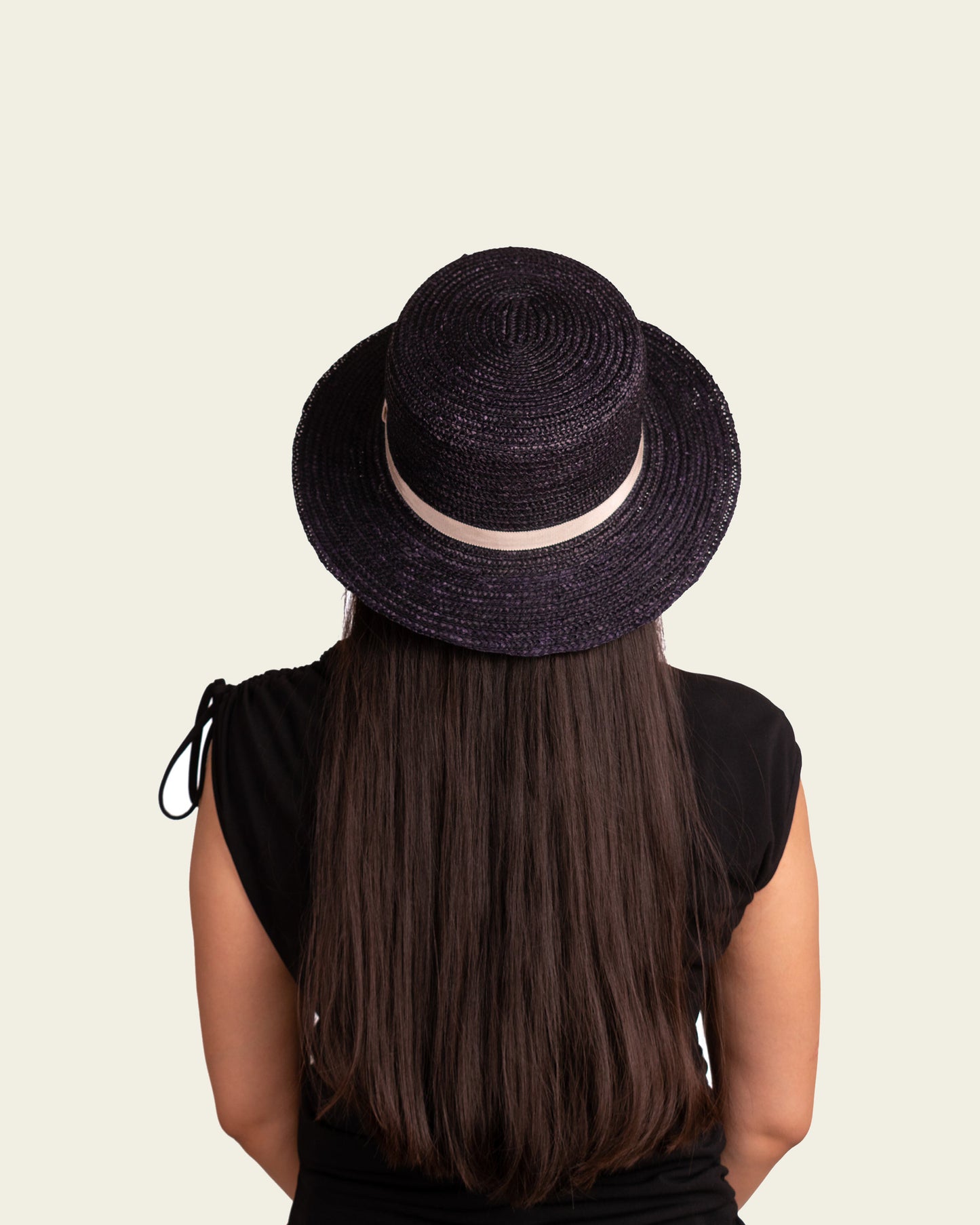 Charcoal Boater Hat