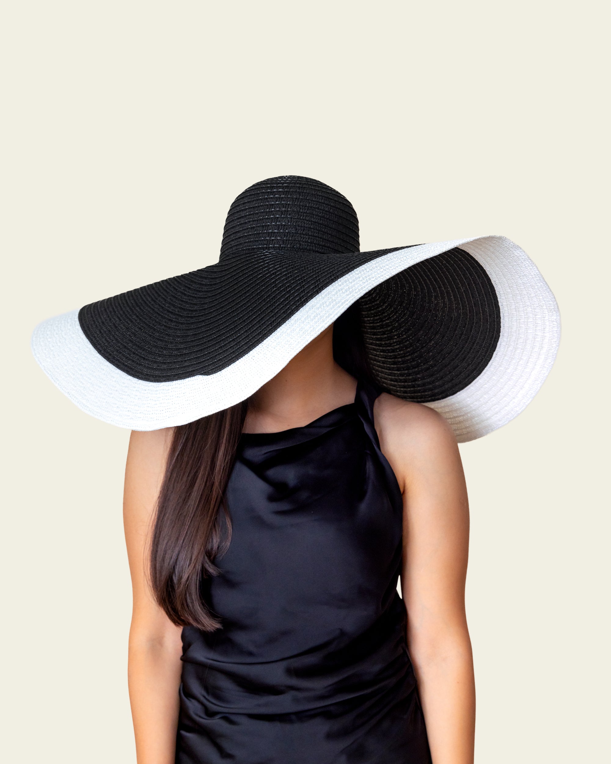 Oversized Floppy Hat - Blanc