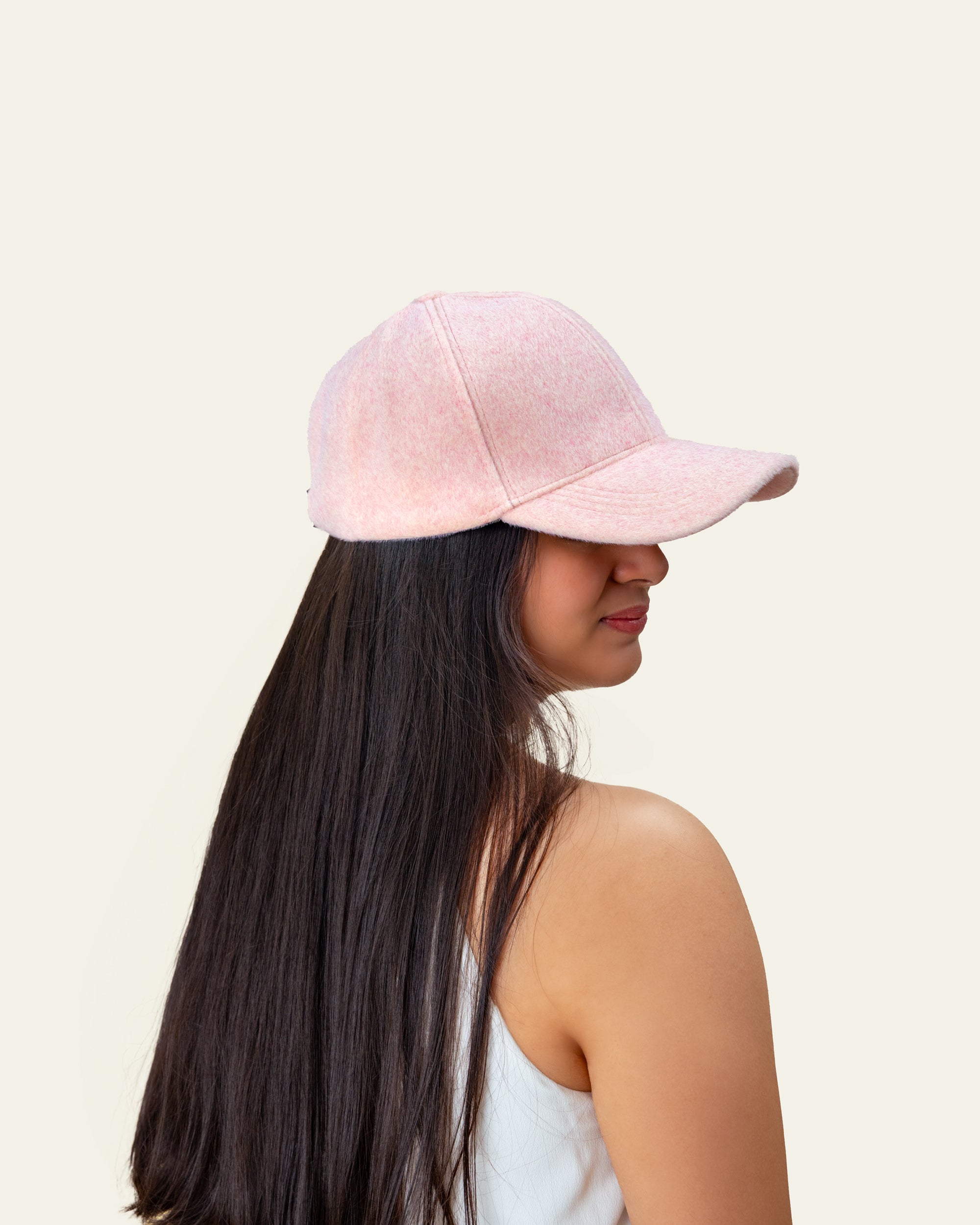 Cap (Faux Wool) - Pink