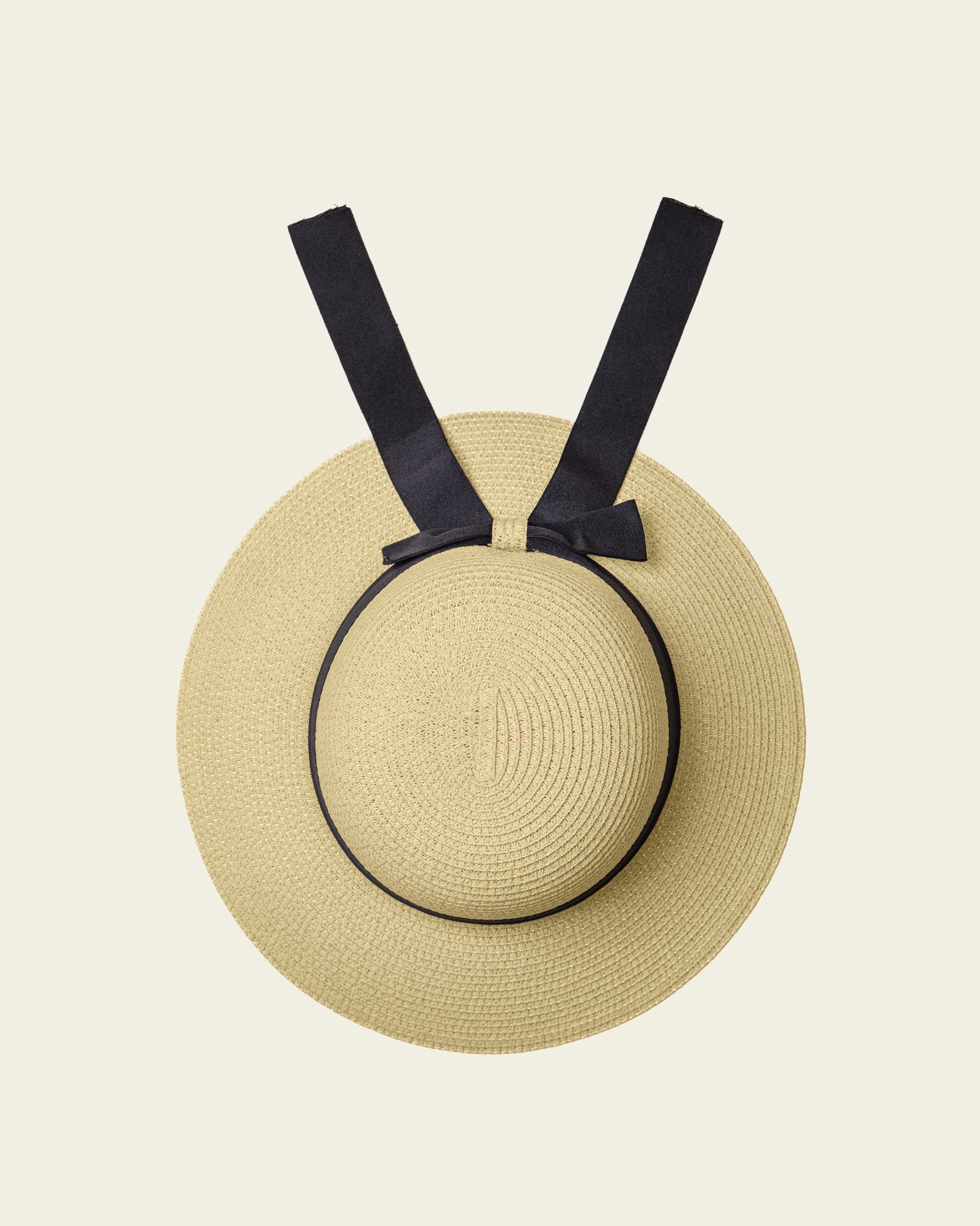 Bucket Straw Hat - Beige