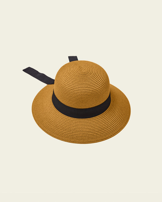 Bucket Straw Hat - Khaki