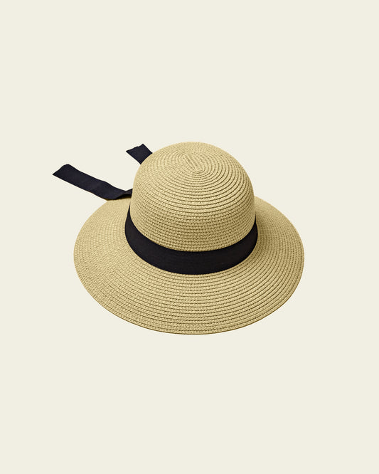 Bucket Straw Hat - Beige