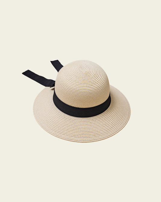 Bucket Straw Hat - Milky White