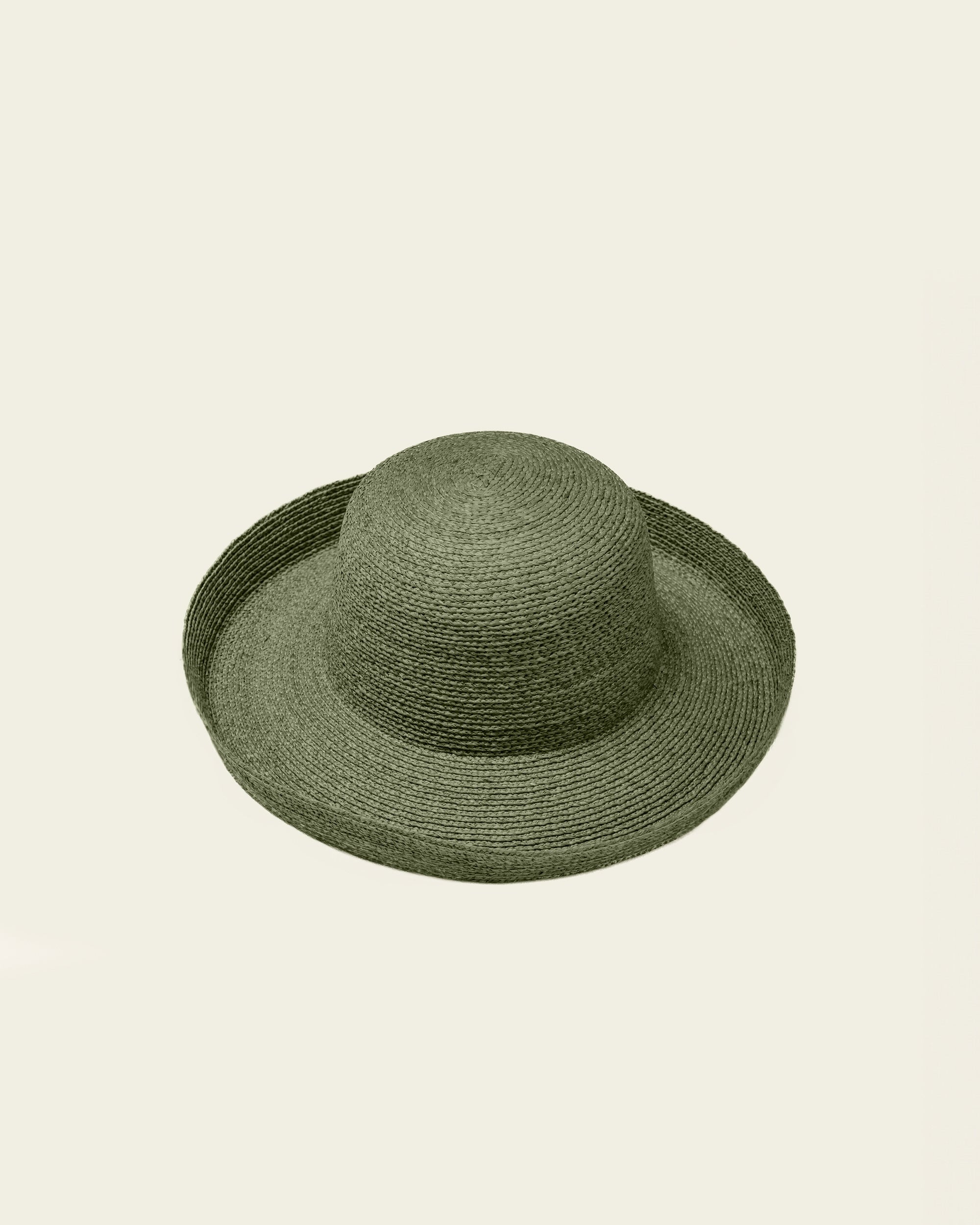 Raffia Hat - Olive