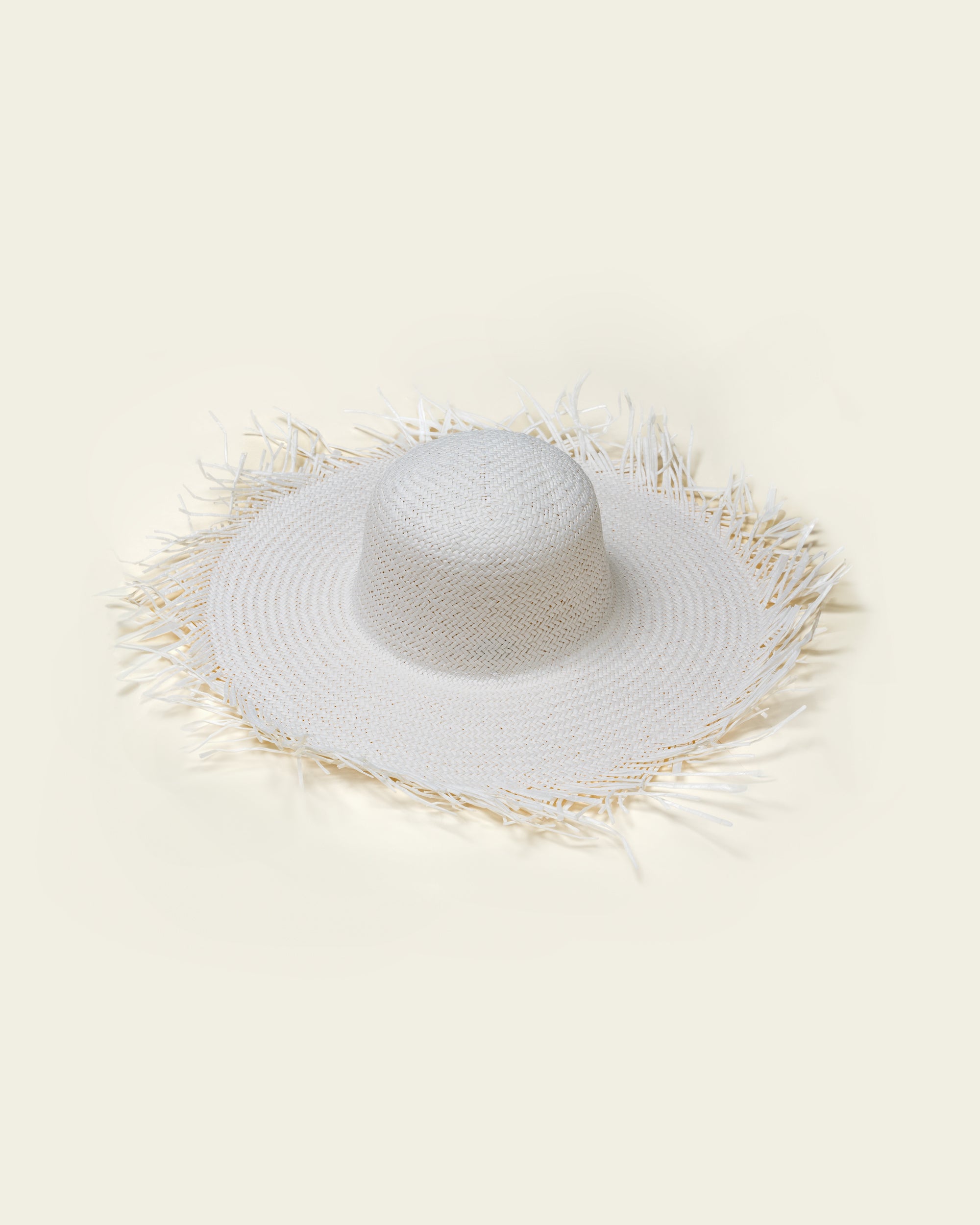 Classic Fringe Hat - White