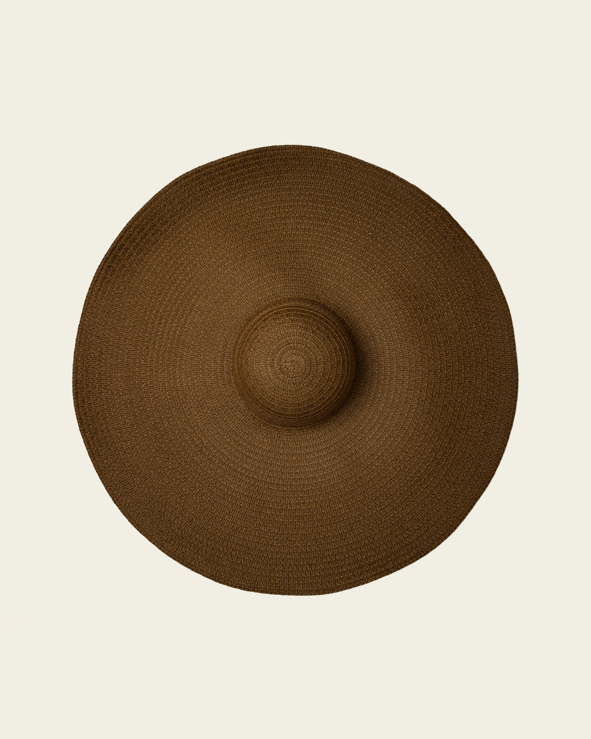 Oversized Floppy Hat - Brown