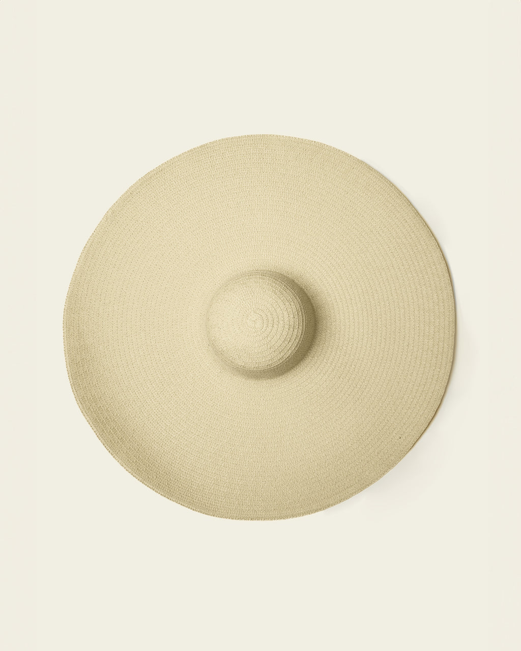 Oversized Floppy Hat - Beige