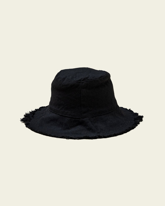 Bucket Hat - Fringe Black