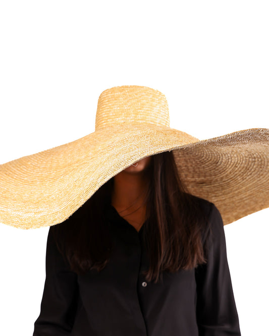 Oversized Boater Hat