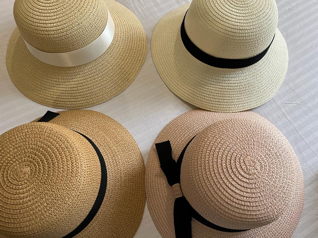 Bucket Straw Hat - Beige