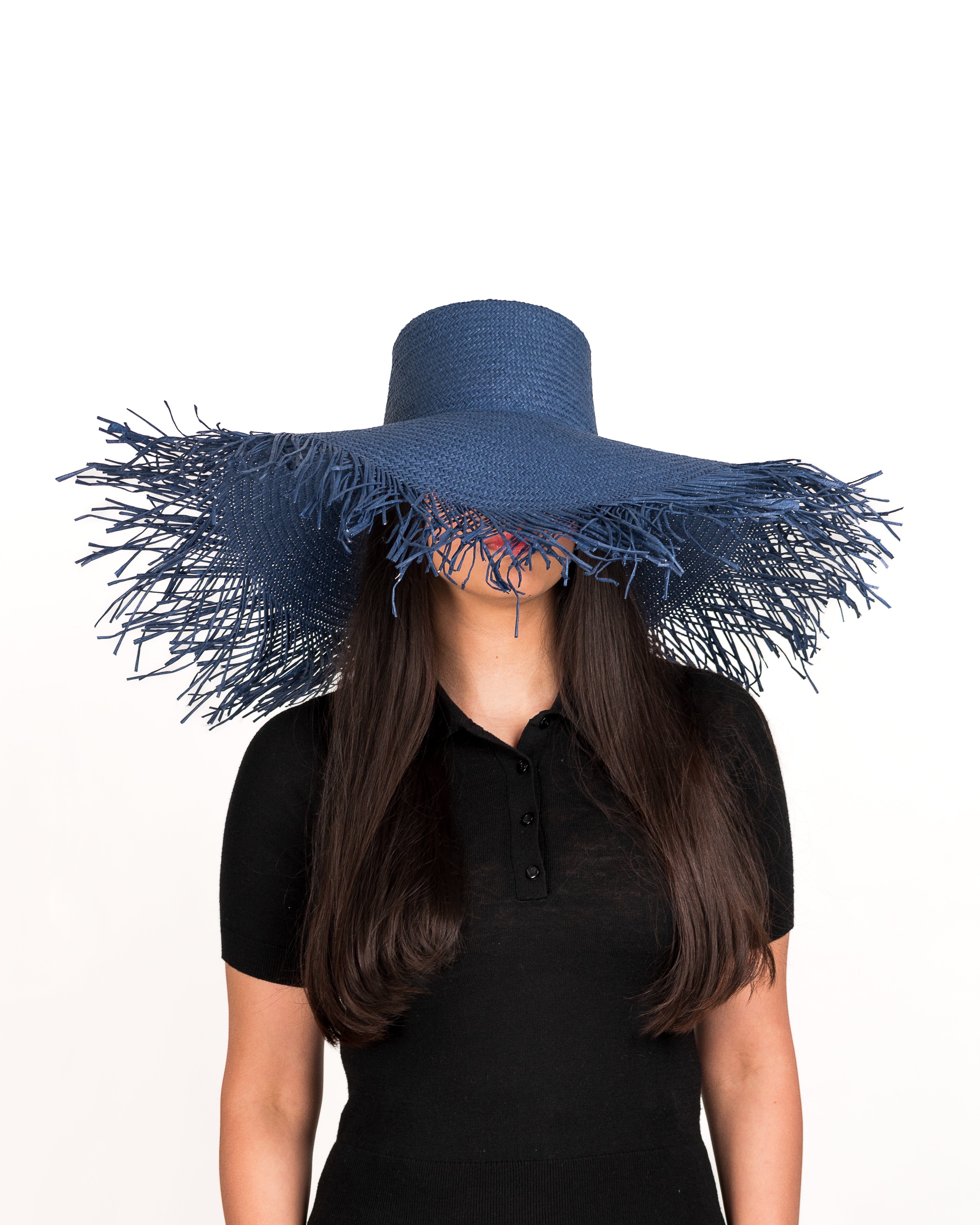 Whoop Fringed Hat - Navy