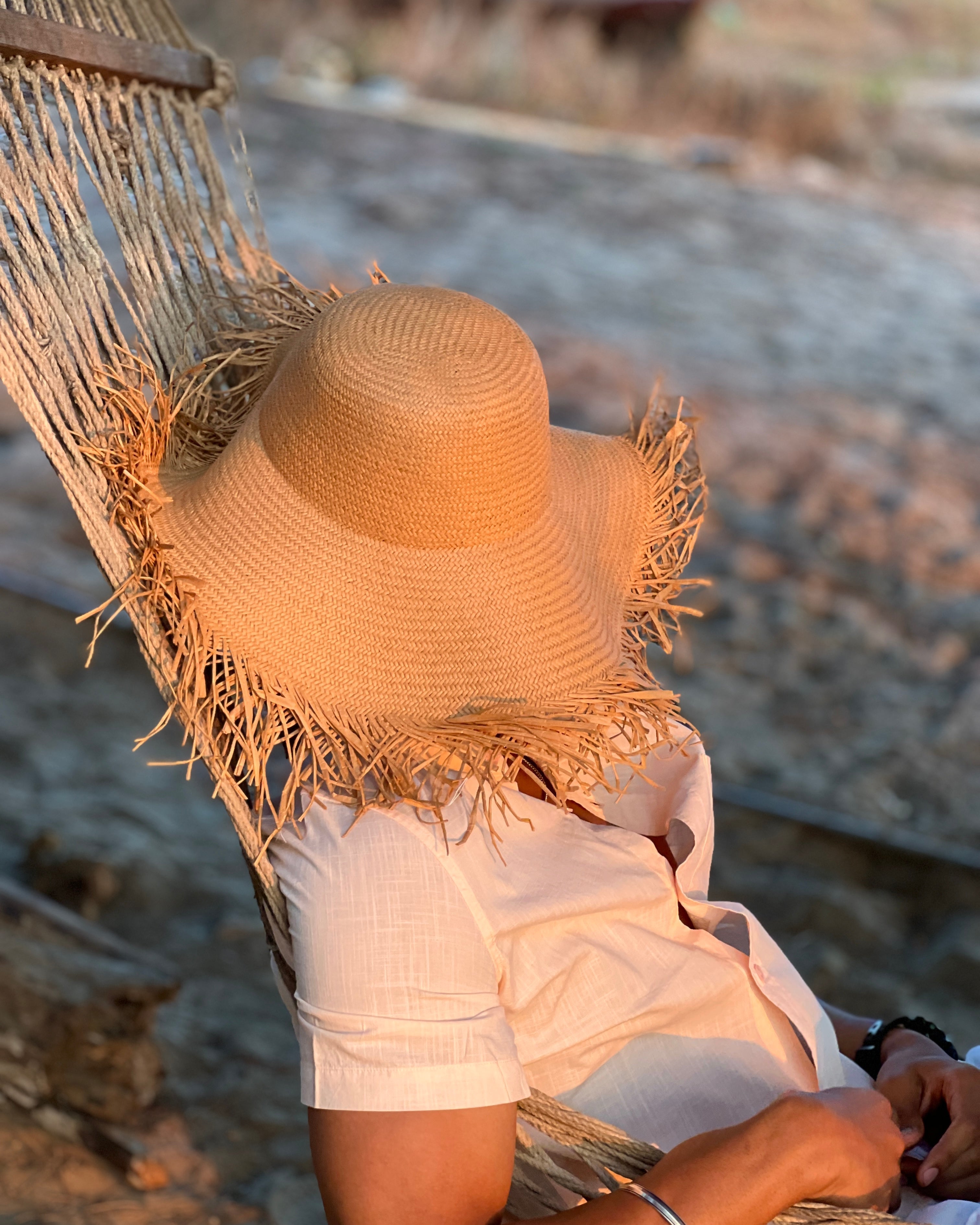 Classic Fringe Hat - Khaki